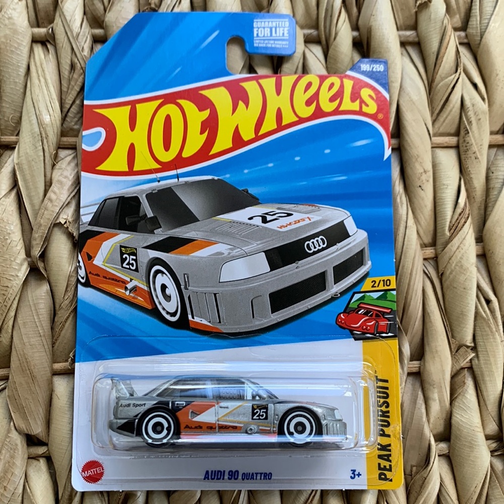 Hot Wheels Audi 90 Quattro Hotwheels 1990 Race Car Peak Pursuit Racing New 2025